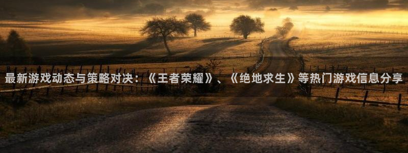 手机多彩娱乐下载安装：最新游戏动态与策略对决：《王者荣耀》、